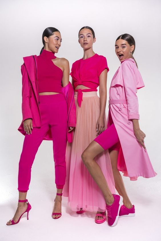 women wearing oink outfits